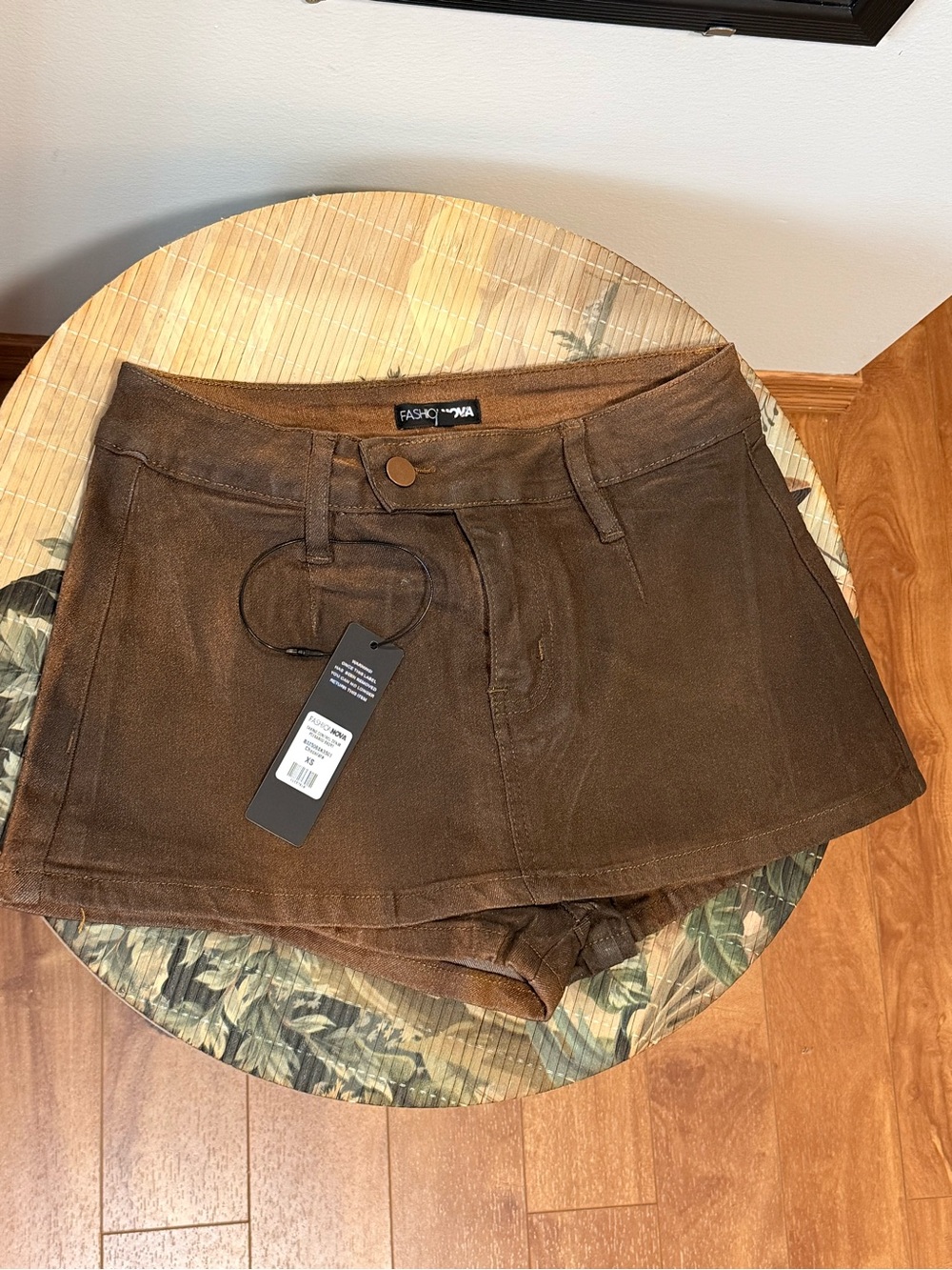 Fashion Nova Brown Corduroy Skort